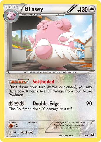 Blissey (82/108) (Battle Arena Deck Exclusive) (Theme Deck Exclusive) [Black &amp; White: Dark Explorers] 