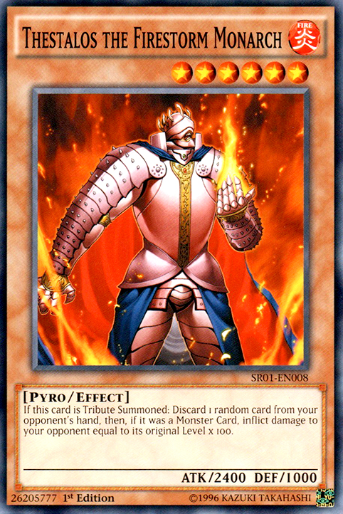 Thestalos the Firestorm Monarch [SR01-EN008] Common 