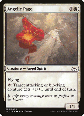 Angelic Page (Divine vs. Demonic) [Duel Decks Anthology] 