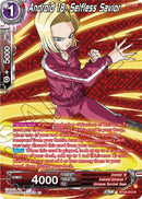 Android 18, Selfless Savior (Silver Foil) (BT20-010) [Power Absorbed] 