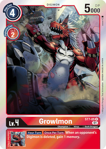 Growlmon [ST7-05] [Starter Deck: Gallantmon] 