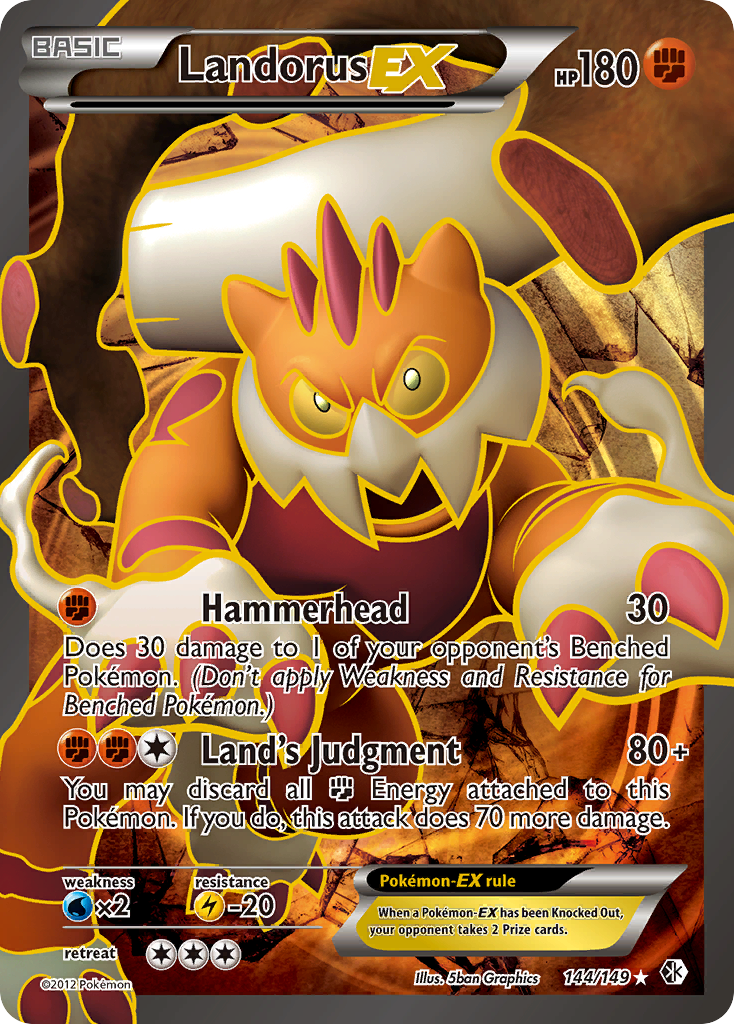 Landorus EX (144/149) [Black &amp; White: Boundaries Crossed] 