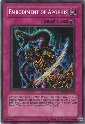 Embodiment of Apophis [RP01-EN098] Secret Rare 