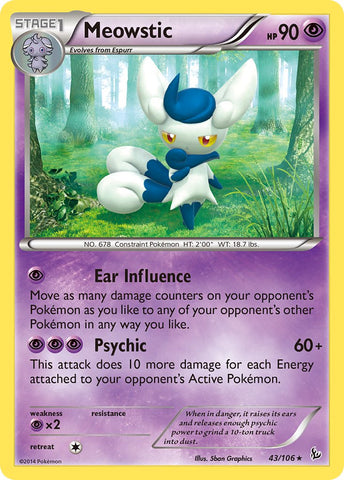 Meowstic (43/106) (Theme Deck Exclusive) [XY: Flashfire] 