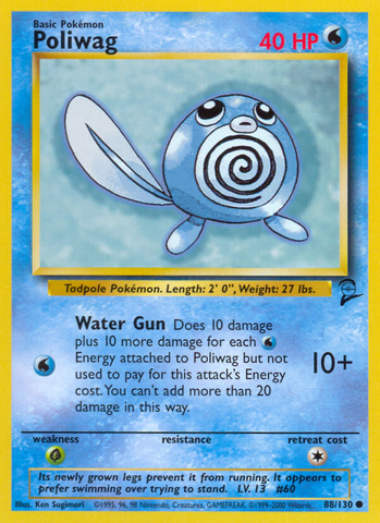 Poliwag (88/130) [Base Set 2] 