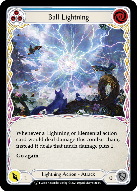 Ball Lightning (Blue) [U-ELE188] (Tales of Aria Unlimited) Unlimited Normal 