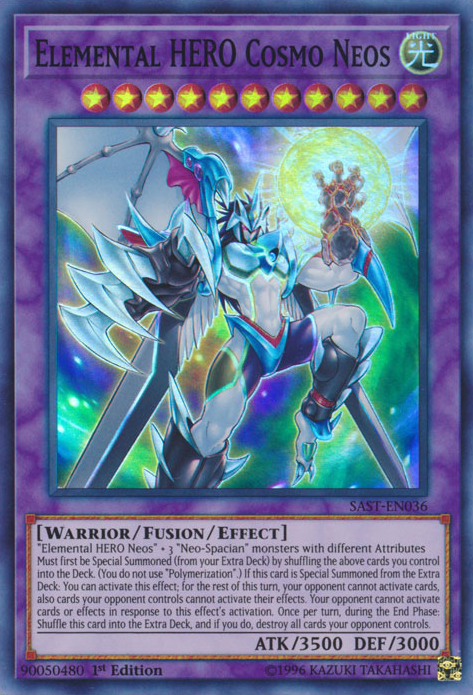 Elemental HERO Cosmo Neos [SAST-EN036] Super Rare 