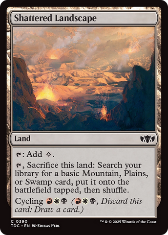 Shattered Landscape [Tarkir: Dragonstorm Commander] 