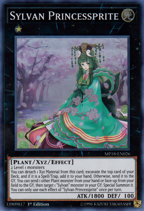 Sylvan Princessprite [MP18-EN026] Super Rare 