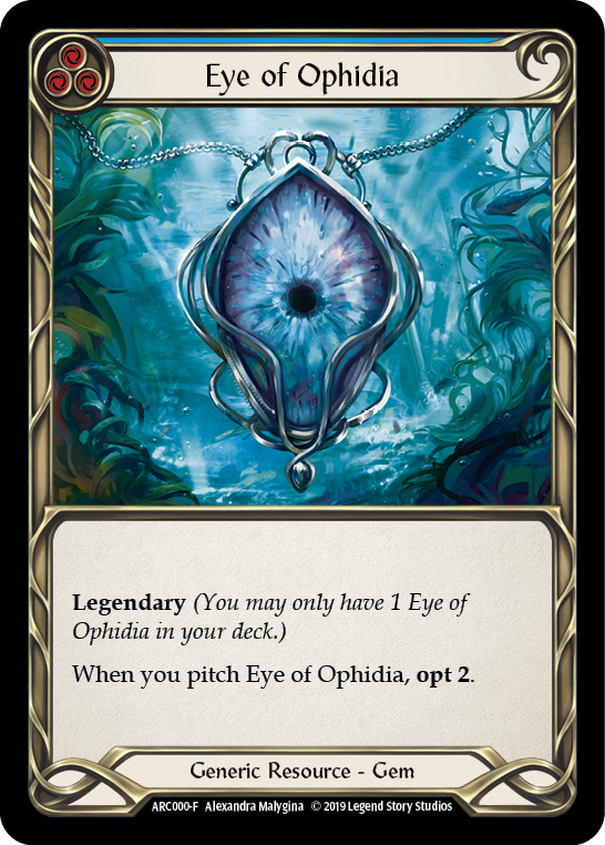 Eye of Ophidia [ARC000-F] (Arcane Rising) 1st Edition Cold Foil 