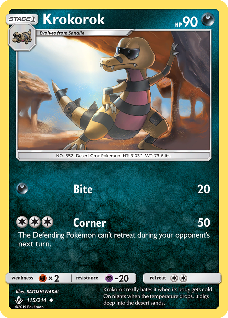 Krokorok (115/214) [Sun &amp; Moon: Unbroken Bonds] 