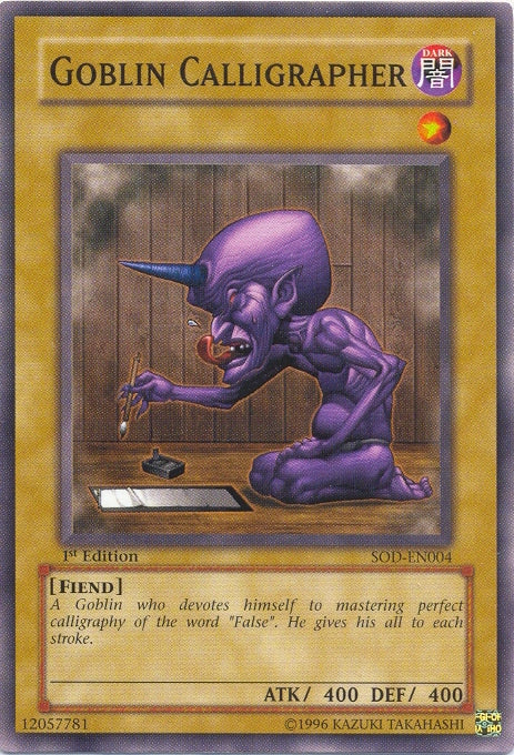 Goblin Calligrapher [SOD-EN004] Common 