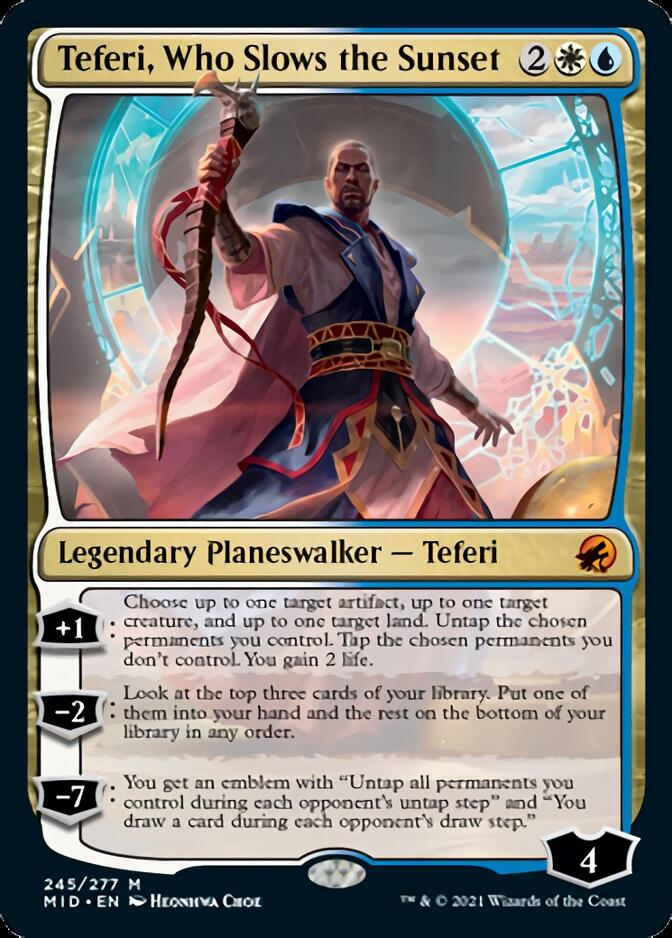 Teferi, Who Slows the Sunset [Innistrad: Midnight Hunt]