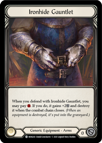 Ironhide Gauntlet [MON243-CF] (Monarch) 1st Edition Cold Foil 