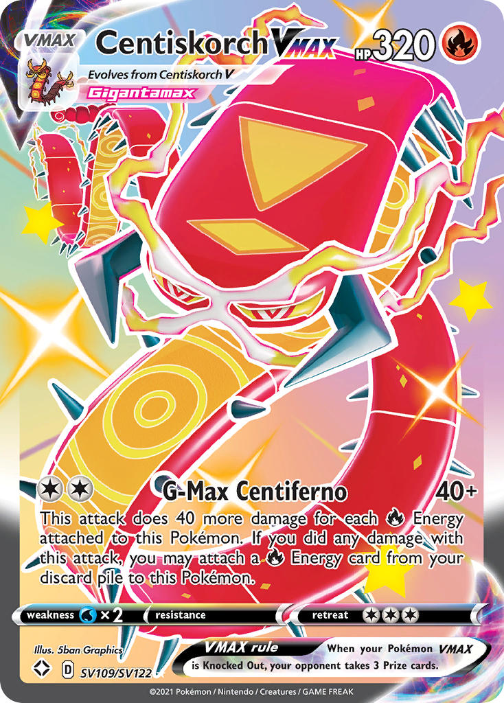 Centiskorch VMAX (SV109/SV122) [Sword &amp; Shield: Shining Fates] 