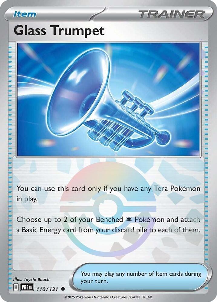 Glass Trumpet (110/131) (Poke Ball Pattern) [Scarlet &amp; Violet: Prismatic Evolutions] 