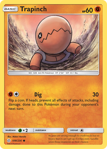 Trapinch (108/236) [Sun &amp; Moon: Cosmic Eclipse] 