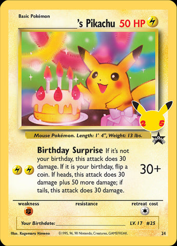 _____'s Pikachu (24) [Celebrations: 25th Anniversary - Classic Collection] 