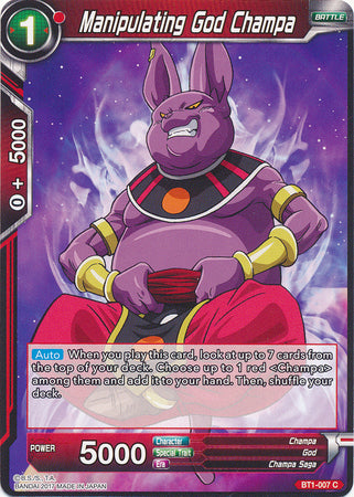 Manipulating God Champa (BT1-007) [Galactic Battle] 