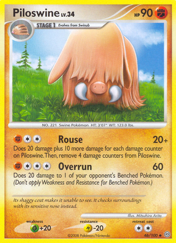 Piloswine (46/100) [Diamond &amp; Pearl: Stormfront] 