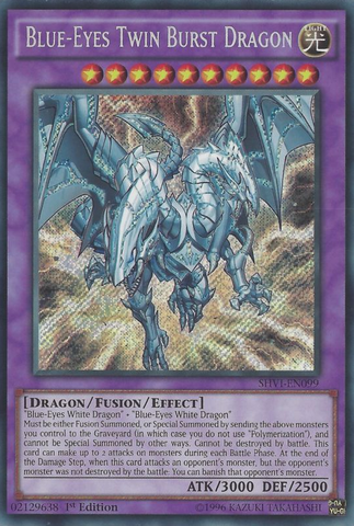Blue-Eyes Twin Burst Dragon [SHVI-EN099] Secret Rare 
