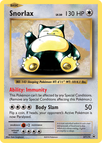 Snorlax (XY179) [XY: Black Star Promos] 