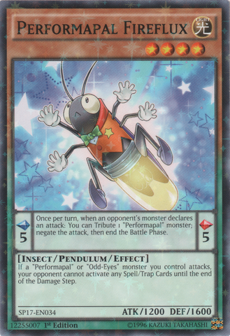 Performapal Fireflux [SP17-EN034] Starfoil Rare 
