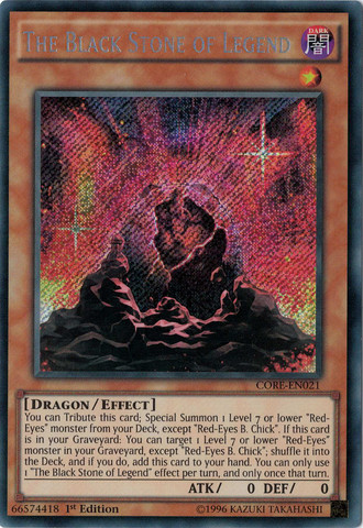 The Black Stone of Legend [CORE-EN021] Secret Rare 