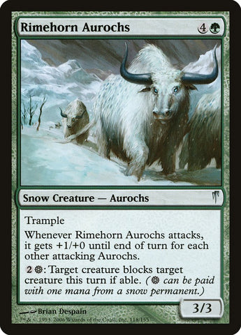 Rimehorn Aurochs [Coldsnap] 