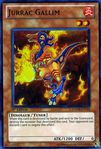 Jurrac Gallim [HA04-EN016] Super Rare 