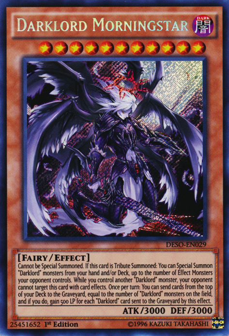 Darklord Morningstar [DESO-EN029] Secret Rare 