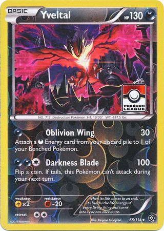 Yveltal (65/114) (Steam Siege League Promo) [XY: Steam Siege] 