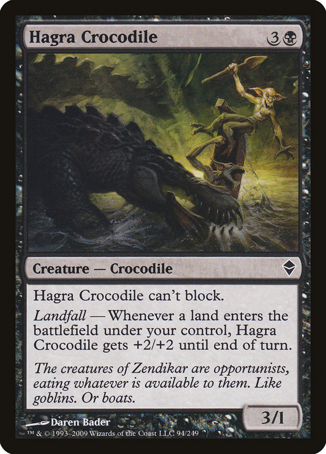 Hagra Crocodile [Zendikar] 