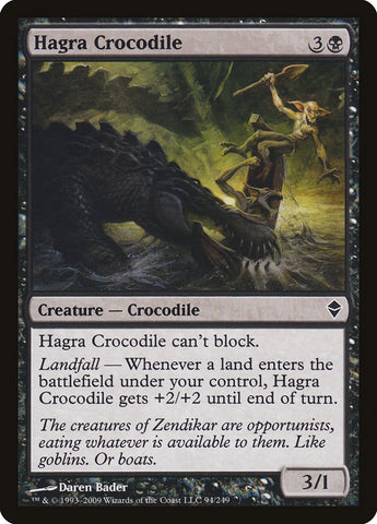 Hagra Crocodile [Zendikar] 