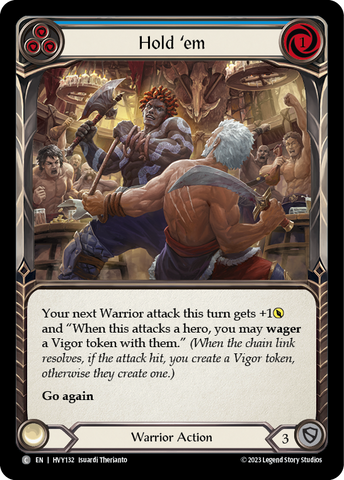 Hold 'em (Blue) [HVY132] (Heavy Hitters) Rainbow Foil 