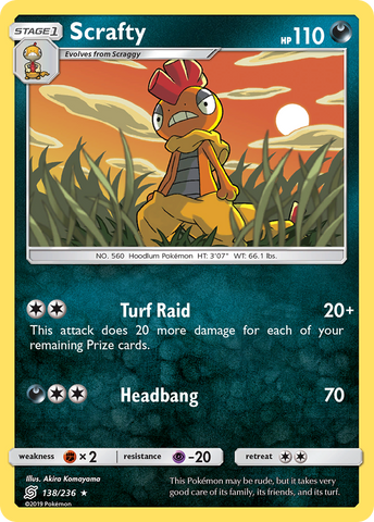 Scrafty (138/236) [Sun &amp; Moon: Unified Minds] 