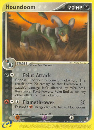 Houndoom (34/97) [EX: Dragon] 