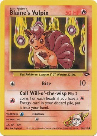 Blaine's Vulpix (66/132) [Gym Challenge Unlimited] 