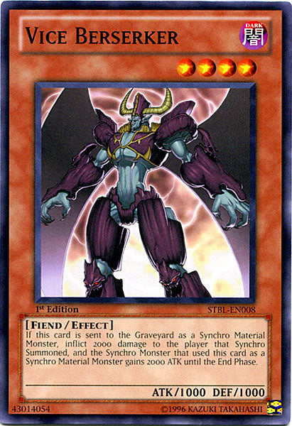 Vice Berserker [STBL-EN008] Common 