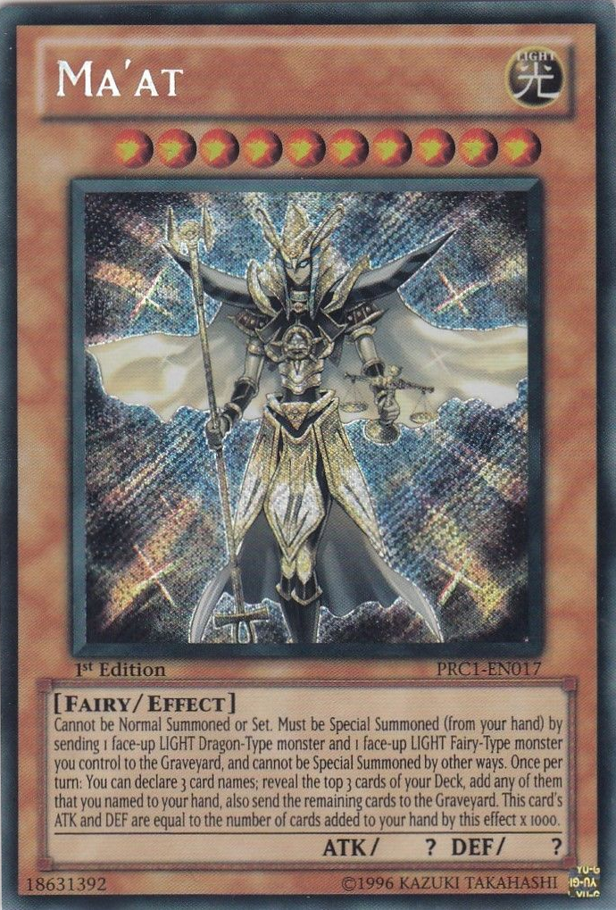 Ma'at [PRC1-EN017] Secret Rare 