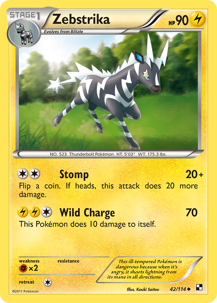 Zebstrika (42/114) [Black &amp; White: Base Set] 