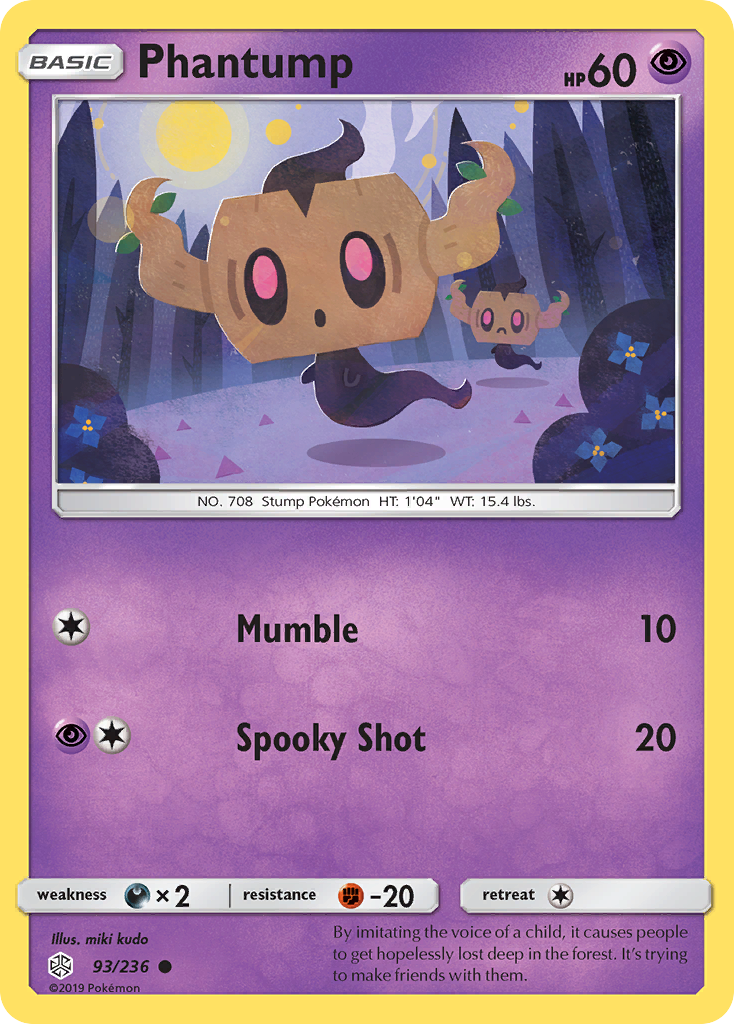 Phantump (93/236) [Sun &amp; Moon: Cosmic Eclipse] 
