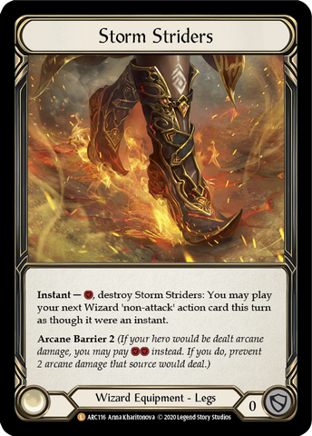 Storm Striders [U-ARC116] (Arcane Rising Unlimited) Unlimited Rainbow Foil 