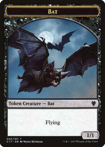 Bat // Vampire Double-Sided Token [Commander 2017 Tokens] 