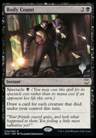 Body Count (Promo Pack) [Streets of New Capenna Commander Promos] 