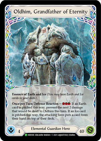 Oldhim, Grandfather of Eternity [HER048] (Promo) Rainbow Foil 