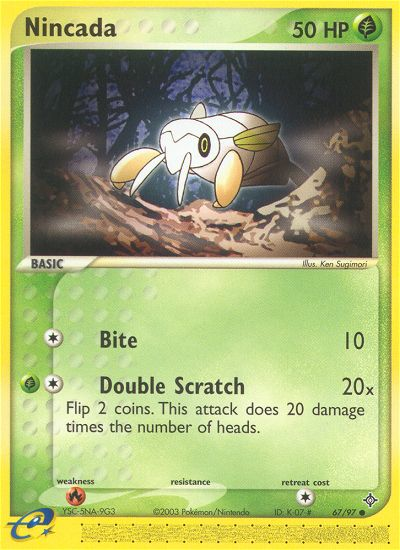 Nincada (67/97) [EX: Dragon] 
