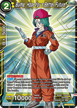 Bulma, Hope for a Better Future (Rare) (BT13-105) [Supreme Rivalry] 