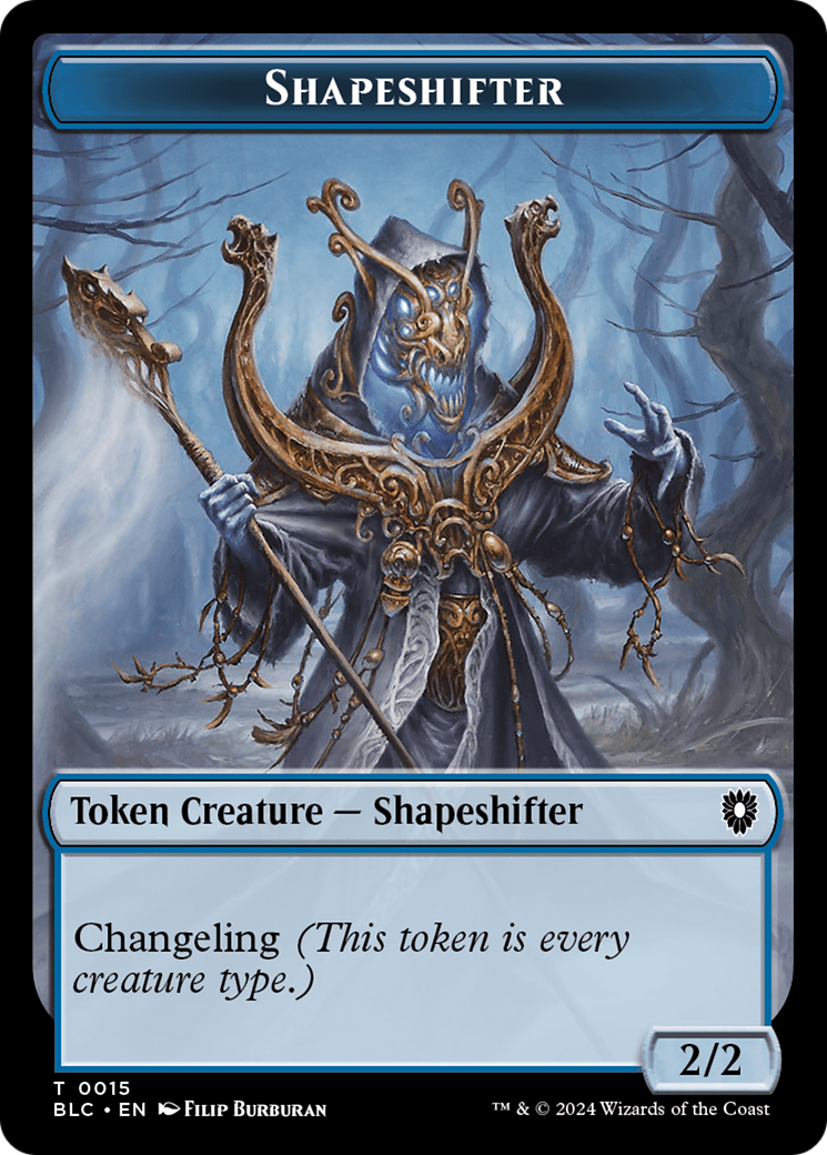 Pest // Shapeshifter Double-Sided Token [Bloomburrow Commander Tokens] 