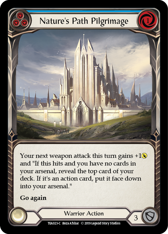 Nature's Path Pilgrimage (Blue) [TEA023-C] (Dorinthea Hero Deck) 1st Edition Normal 